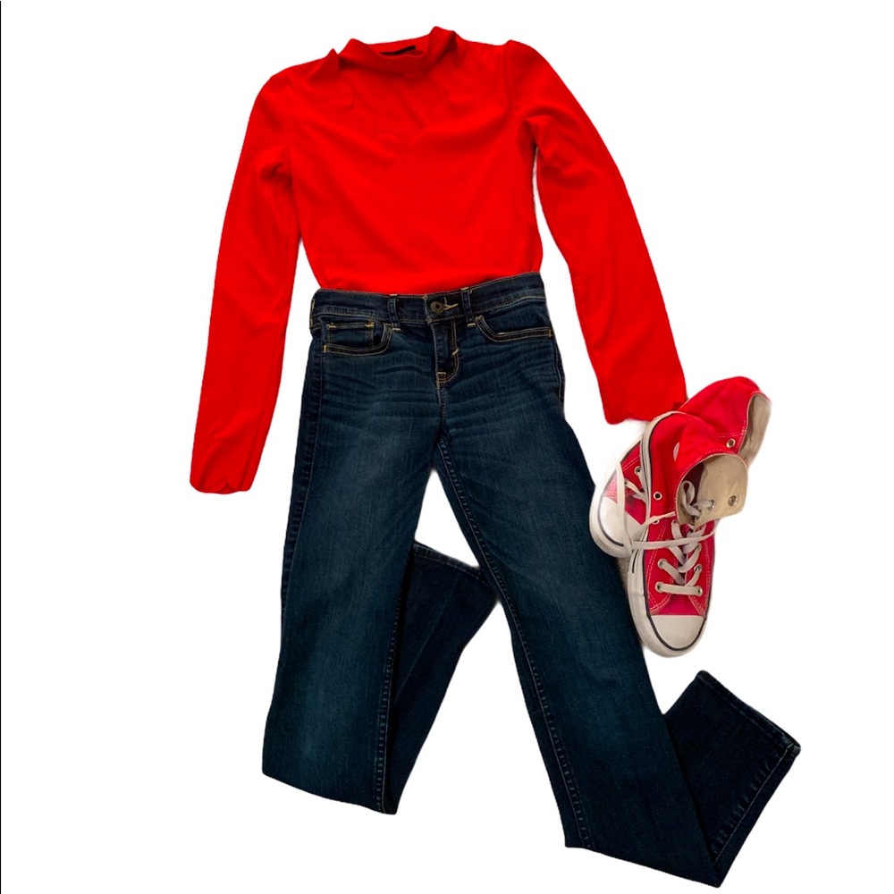 SHEIN Red Long Sleeve Blouse